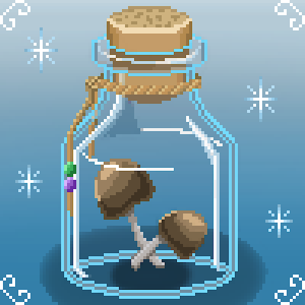 I've been busy! - @lunapixnft

New fairy findings will be available to the public at 8pm BST (1 hour &amp; 20 mins) 🧚‍♀️🍄

0.01 eth each! Who's gonna join me?💜🎒📿🔍

opensea.io/collection/lun…

#nfts #nftcollectibles #nftartist #nftart #nftdrop #nftfam #pixelart #lunapix #nftcommunity