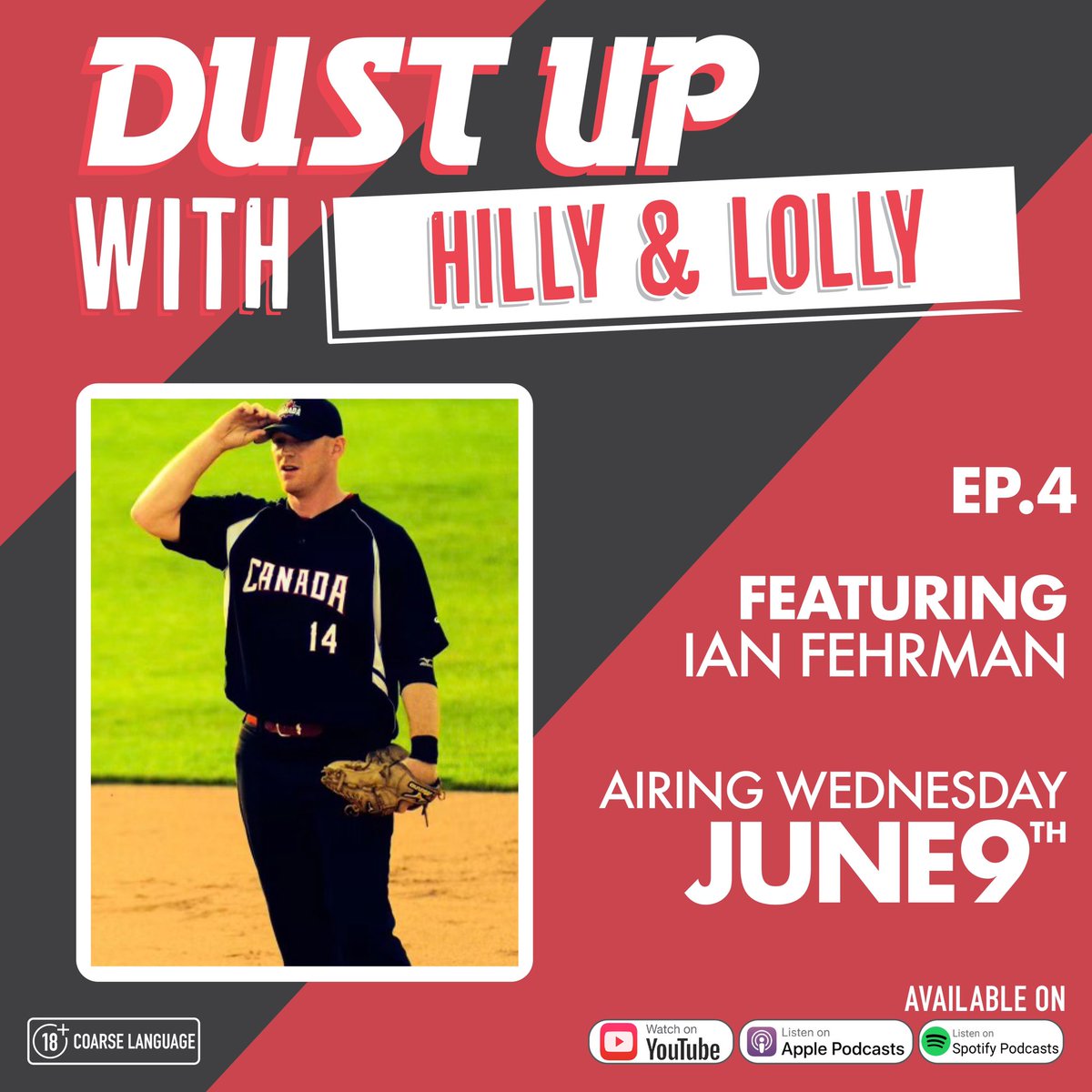 Episode 4 featuring Ian Fehrman out next Wednesday June 9th. 
Ian is a 4 time ISC World Champion, 2 time Canadian Sr Men’s Champion, 2015 WBSC World Champion and 2015 PanAm Games Gold Medalist. This one is a banger! Be prepared to laugh your arse off with the Ian and the boys !