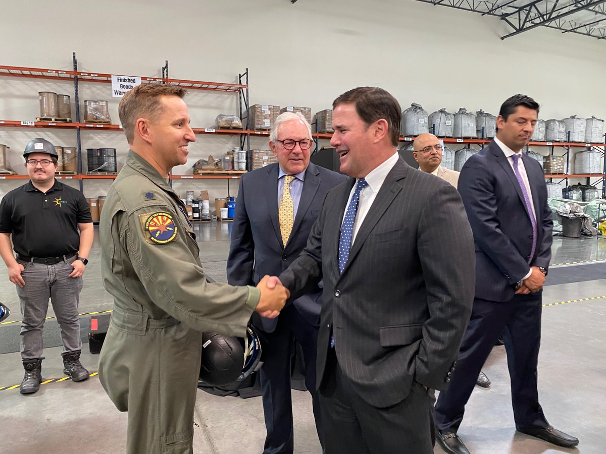 DougDucey's tweet photo. .@UrbixInc is just the latest example of how manufacturing is making a comeback in America, and Arizona is leading the way. 
 
Thank you for choosing Arizona to expand operations — looking forward to seeing this company continue to reach new heights! @LukeAFB @TribalWatersAZ https://t.co/mO04dthoeM