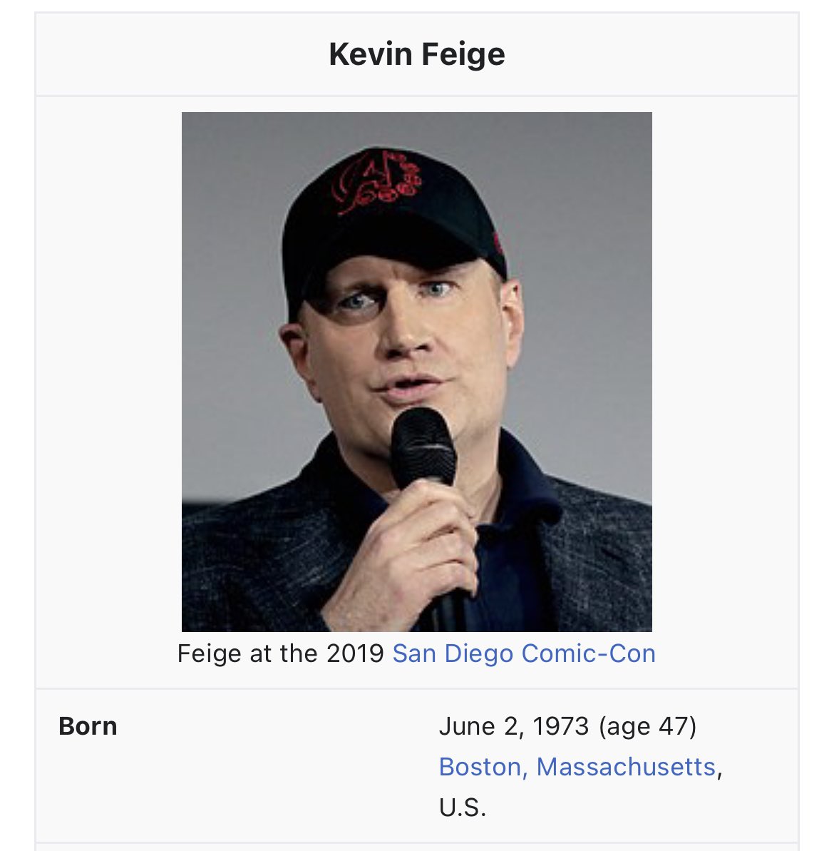 So cool I share a birthday with the absolute genius behind Kevin Feige. Happy birthday to us!  