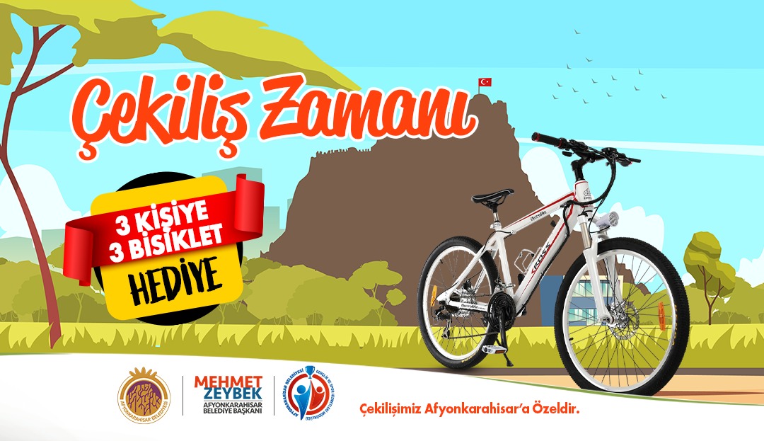 afyonbelediyesi's tweet photo. 3️⃣ Haziran #DünyaBisikletGünü’ne Özel
🚲3️⃣ Kişiye 3️⃣ Bisiklet

📌Çekilişe katılmak için 

📌Gönderiyi Beğen ❤️

📌#BisikletKentiAfyonkarahisar etiketi ile Retweetle🔁

✅ Sayfamızı  takip et🤗

📆 Son Katılım 4 Haziran Cuma

🕘 21:00

 📝 Çekilişimiz Afyonkarahisar'a  özeldir. ❗ https://t.co/XaBDDQTsDg