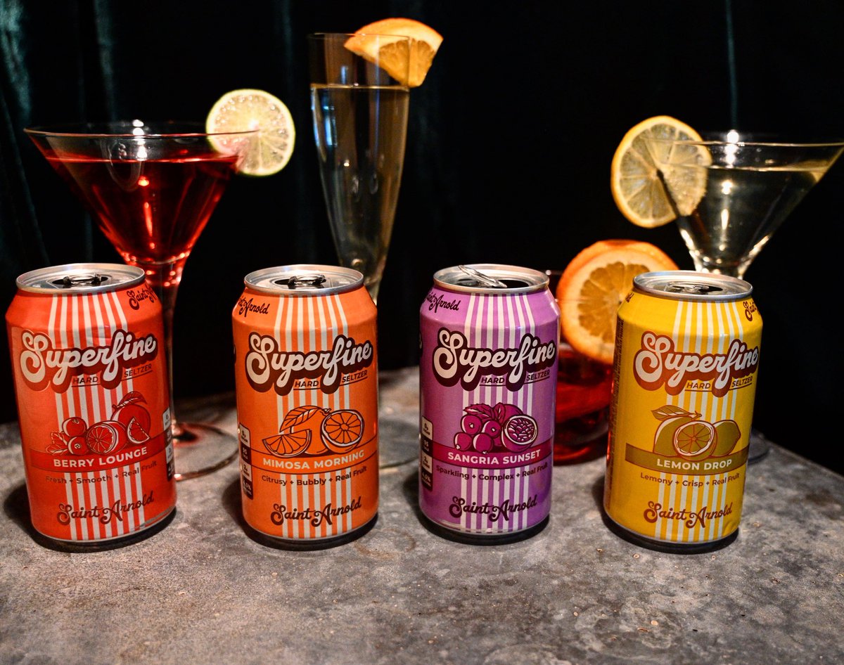 A #superfineallthetime Lineup!
95 calories | 0g sugar | 2g carbs | 4.5% ABV | Gluten Free