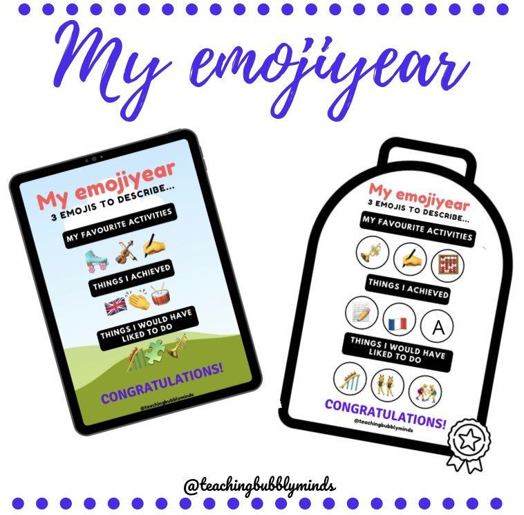MissAnaEsparza's tweet photo. Activity for end of year ! I’ve made this for #ipad and paper. #everyonecancreate #appledu #claustrovirtual #edutwitter #finaldecurso #tutoria https://t.co/gck1E0czsK