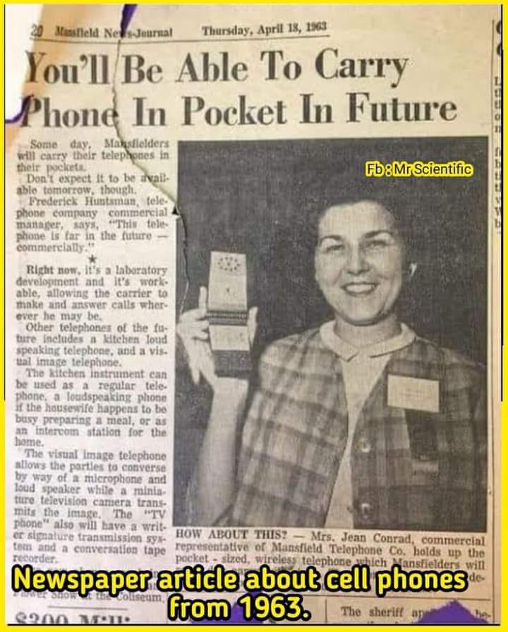 April 18 1963. Seeing this article a lot of people would have laughed &amp; thought it’ll be impossible. Whatever you can think, believe &amp; give ur life to, will become true. It’s just like magic. ⭐️