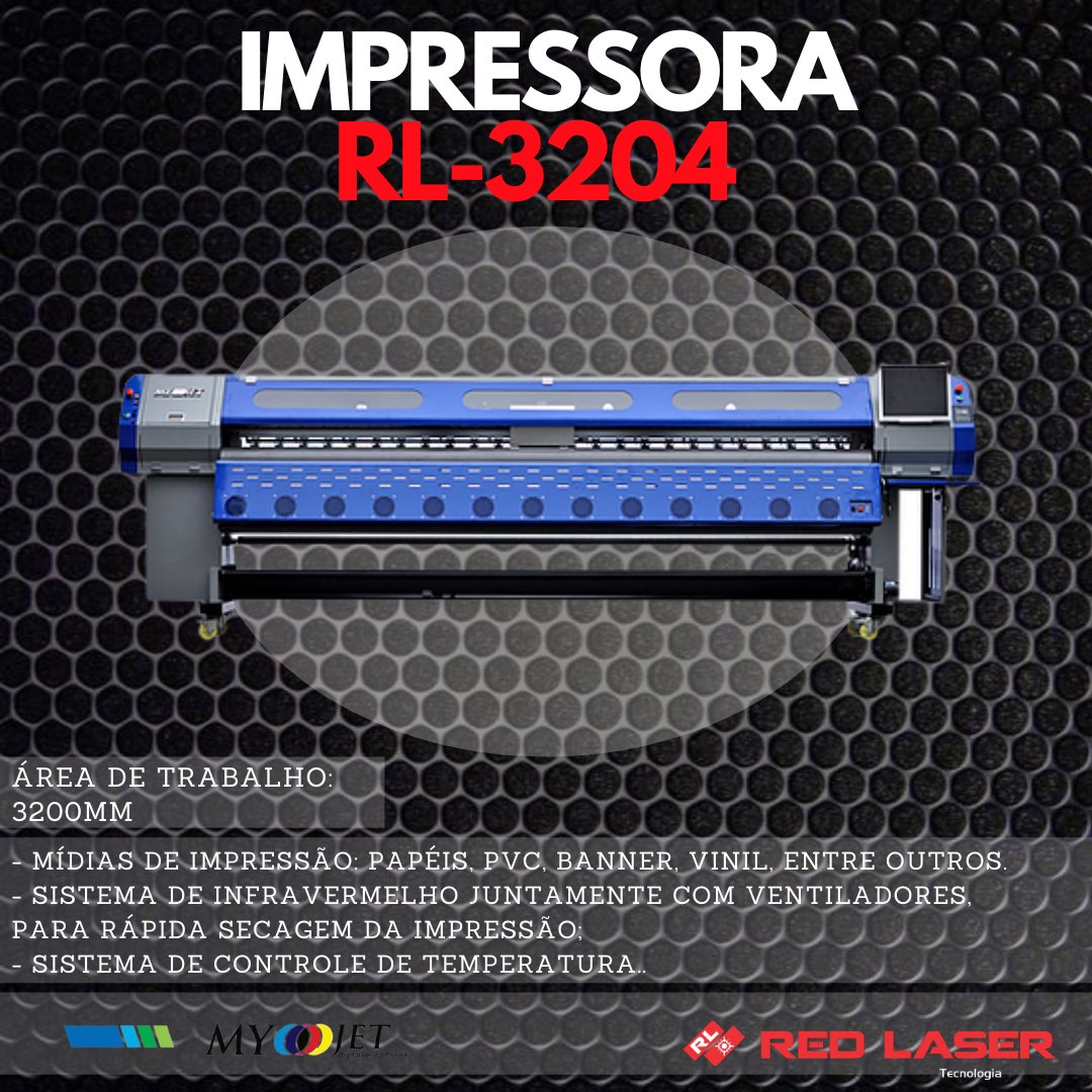 redlasertecofc's tweet photo. Eco Solvente RL-3204, nova tecnologia com sistema de temperatura constante evitando a viscosidade da tinta e com ampla plataforma de aquecimento pós impressão, aumentando a velocidade de secagem.
.
.
#impressora #informatica #tecnologia #tonner  #roteador #hp #windows #epson https://t.co/xkzmuqhWEU