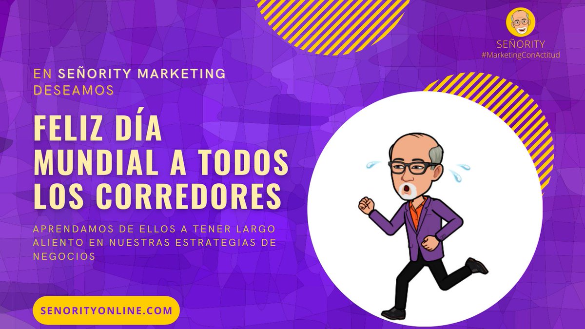 PSeniority's tweet photo. #Empresarios y #cmo  podemos aprender del #diamundialdelcorredor  #running y #trote a ejecutar estrategia a largo aliento ve a https://t.co/KGrKriFfii en #Señority apoyamos #pymes #hispanas
#nevergiveup
#estrategiademarketing#MarketingDigital #asistenteonline #MarketingConActitud https://t.co/ApP7uwmuJX