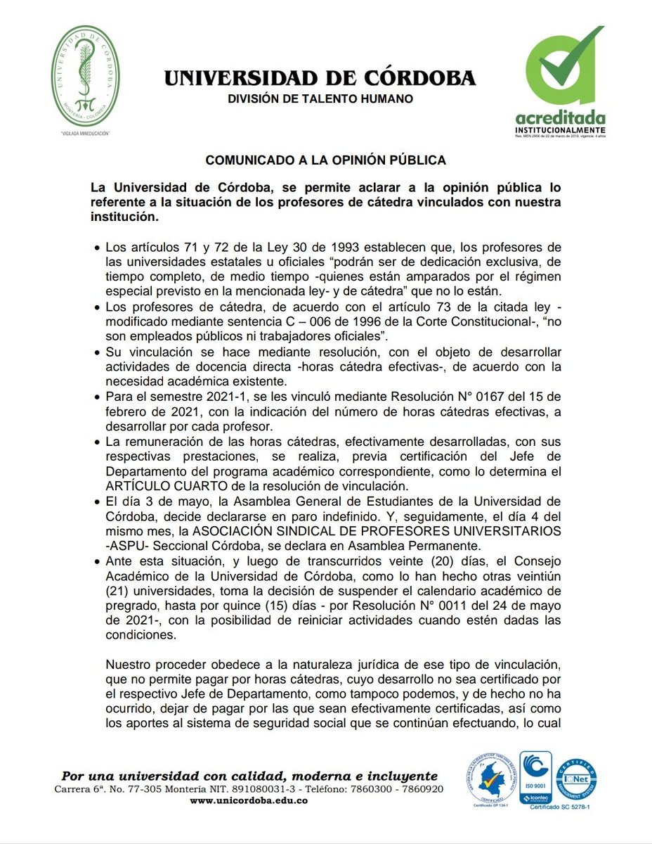 Universidad de Córdoba tweet media