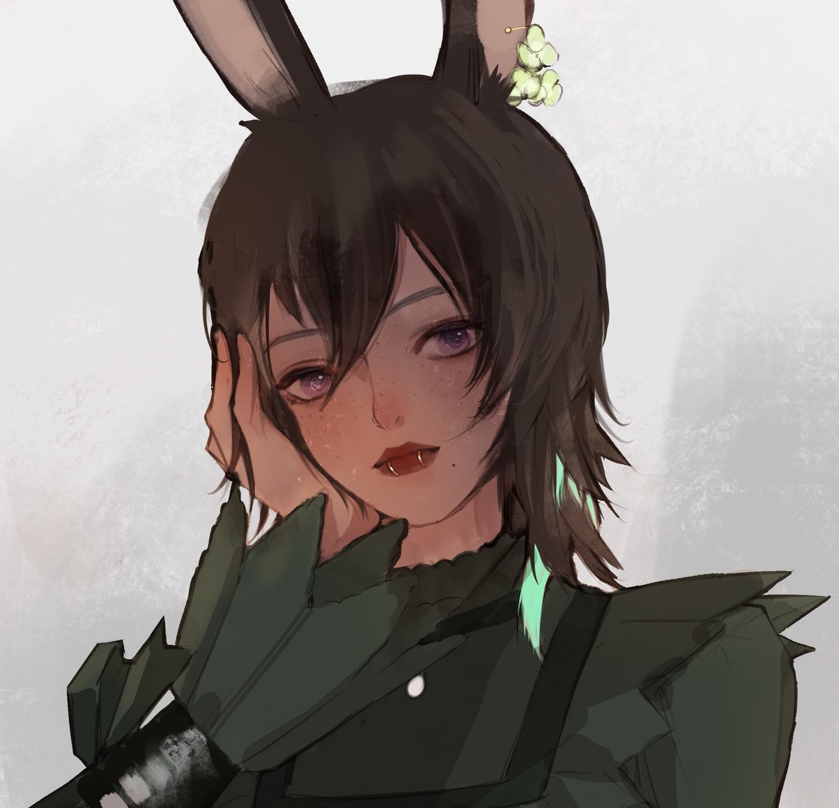 (SOBS) art by @/linoftherain !💜… so pretty 🥺