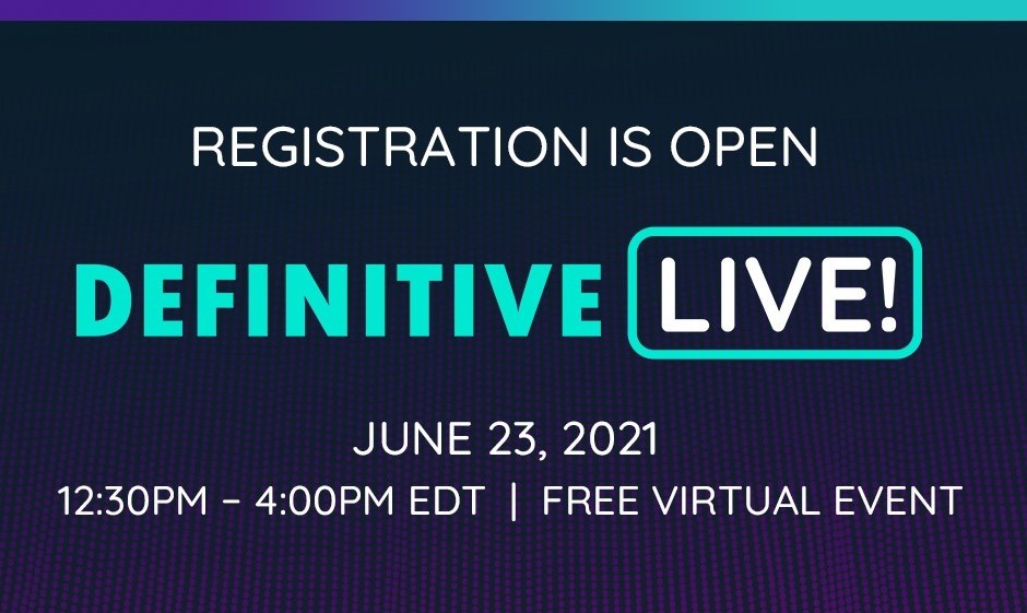DefinitiveHC's tweet photo. Need an excuse to attend #DHCLIVE? We'll give you 5:

1. Learn best practices from your peers
2. Preview product updates
3. Hear from our incredible keynote speaker @jaybaer
4. Enjoy some surprises
5. Join from the comfort of your own home

Register today: https://t.co/ekK6L89USl https://t.co/OsgyLtKQWp
