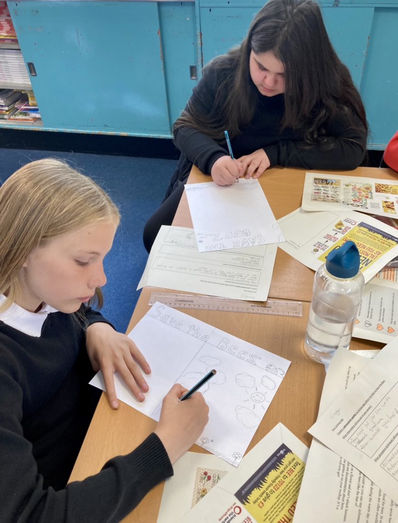 As part of #RSPBWildChallenge, we are spreading the word today to help to #SavetheBees. We read and took notes from information texts and are writing persuasive posters to display in school. It was great to see the pupils so enthusiastic about such a worthy cause. @BonnybridgePS