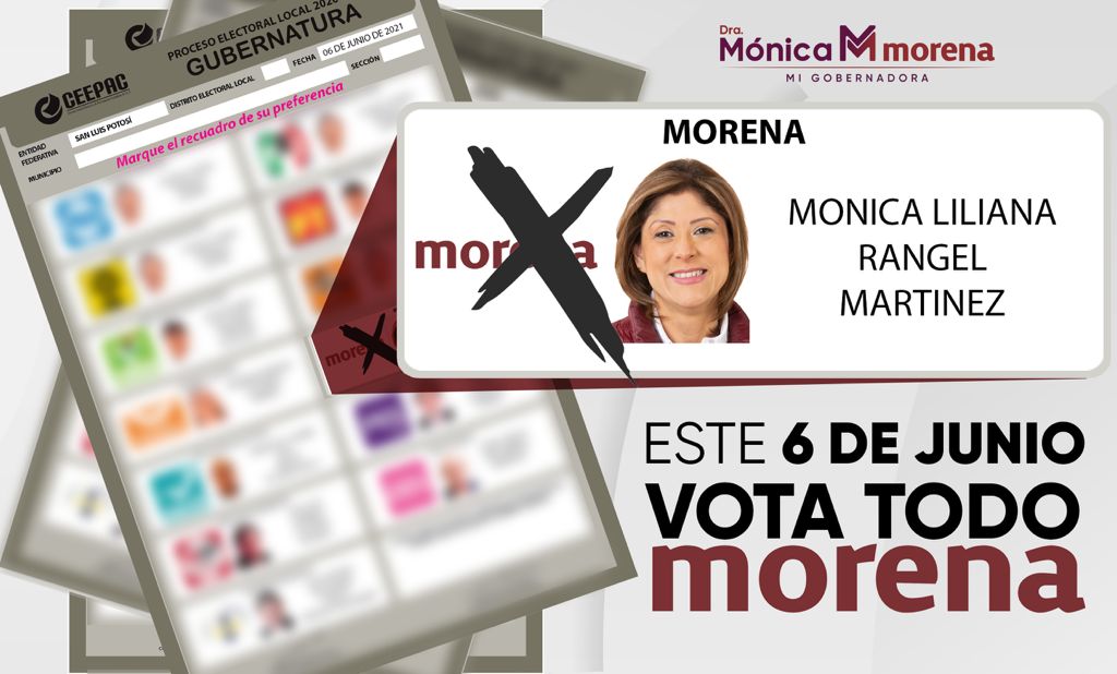 San Luis Potosí te necesita. Sal a votar este 6 de junio por #TodoMorena. Tienes el futuro de nuestro estado en tus manos.