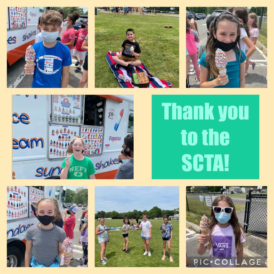 WenonahSchool's tweet photo. Thank you to the #SCTA for treating our 5th graders to ice cream today! 🍦 @SachemCTA https://t.co/M9YRjxOs8Q