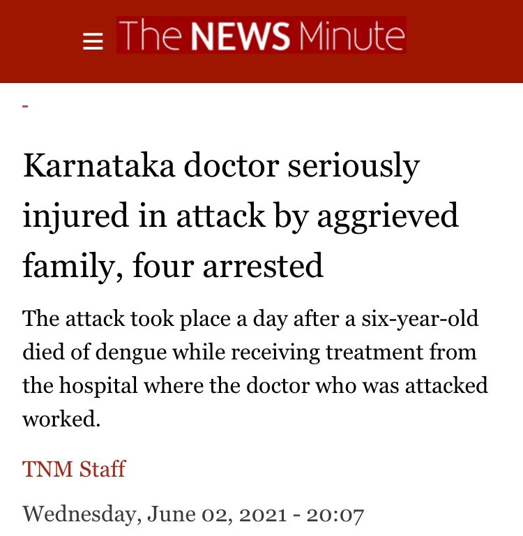 cardiology08's tweet photo. Hope that @CMofKarnataka will take prompt action. ‼️Four people assaulted a paediatrician while he was returning home from his clinic near the Fire Station in Tarikere on Monday. Dr Deepak(50),who suffered serious injuries in the attack, has been admitted to a hospital. @PMOIndia https://t.co/VhRcjLSVGd