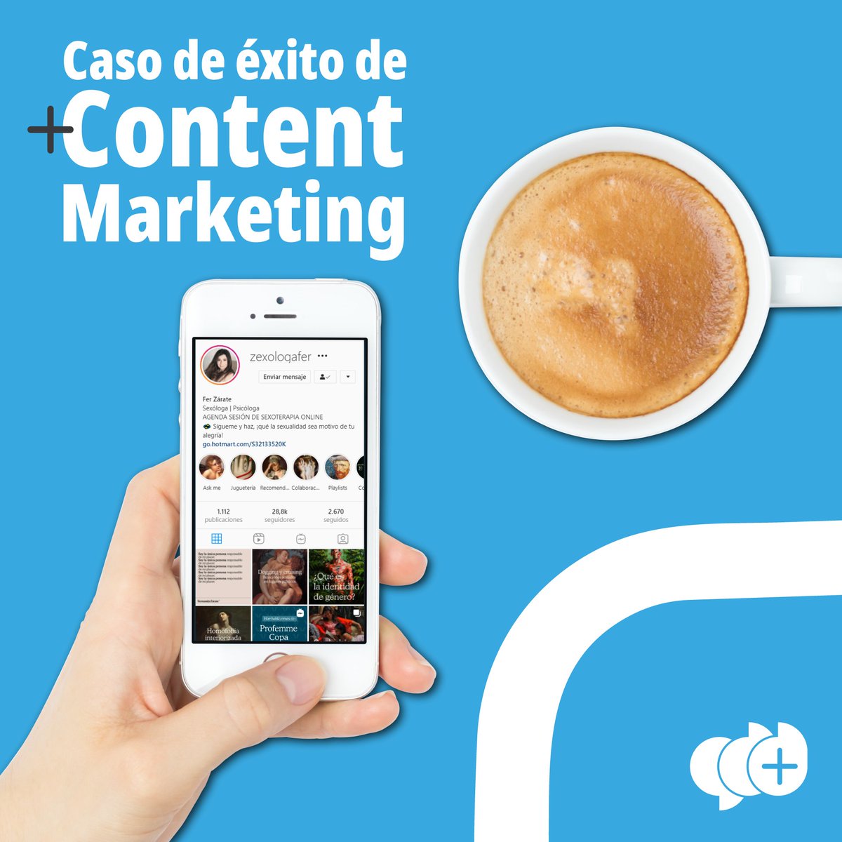 addereMX's tweet photo. Generar contenidos en #RedesSociales es una batalla prolongada.

Pero una #estrategia de contenidos bien hecha, da resultados.

Nuestra cliente la Sexóloga Fer Zárate @zexologafer, es un caso de éxito de nuestra agencia gracias al contenido de valor que desarrollamos. https://t.co/62qTehYaC0