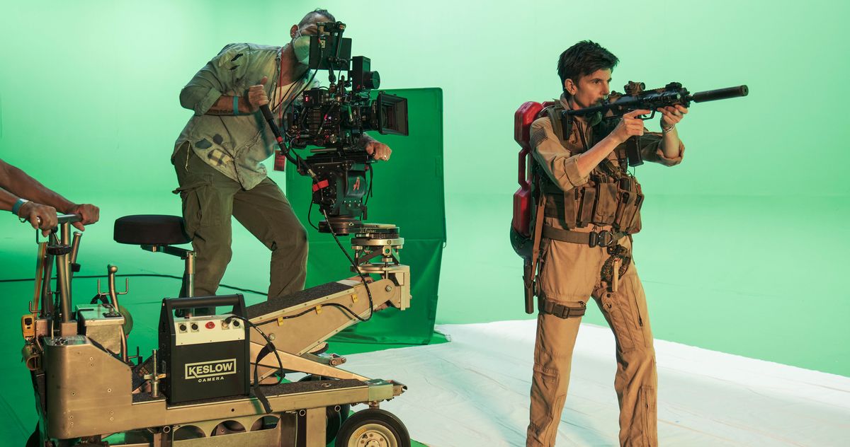 RealCanonPod's tweet image. After receiving serious sexual misconduct accusations, Chris D'Elia, who was already shot and in Army of the Dead, was digitally replaced by Tig Notaro, who shot exclusively on green screen sets. She was then digitally replaced into every scene needed for the final cut.