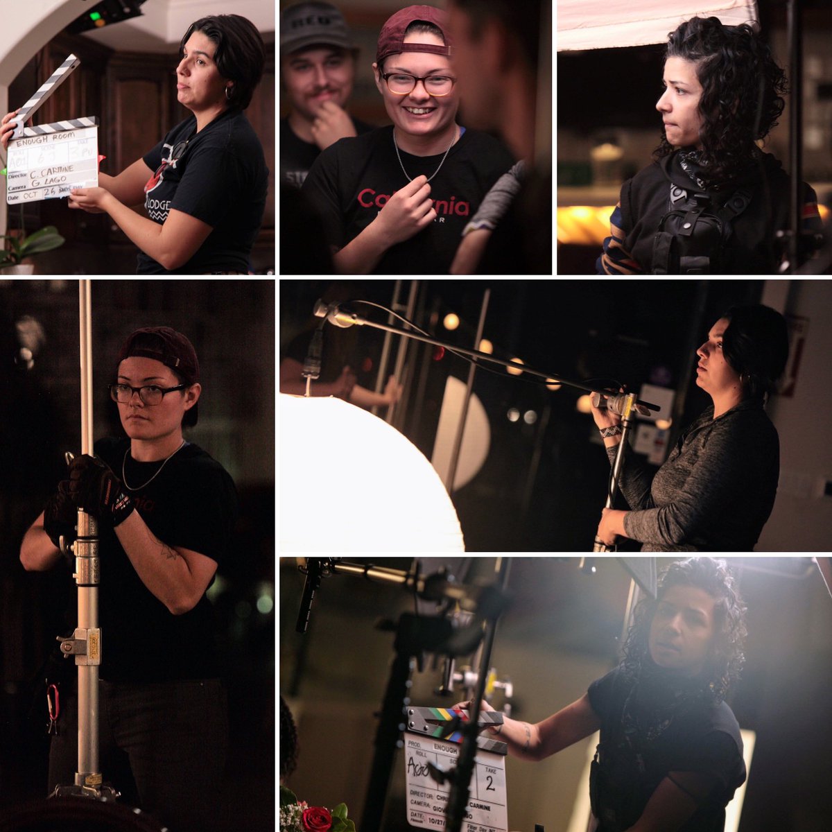 EnoughRoomProj's tweet photo. Today we’re recognizing the incredible women on our G&amp;E and camera teams. They made our project look amazing, were a joy to collaborate with, and we couldn’t have done it without them!

Gaffer: Paula Crichton
Key Grip: @_kris_muahaha
2nd AC: @twiistedrose

📸 by @richardjgalli https://t.co/h1XVcbi8qU