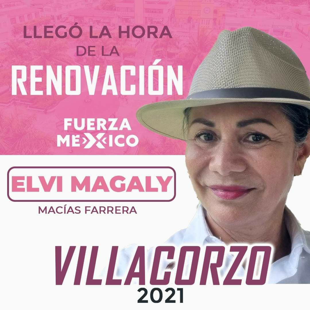 ChiapasFXM's tweet photo. En📍Villacorzo llegó la hora de la #Renovación con #ElviMagaly🙋🏻‍♀️, nuestra próxima Presidente Municipal.

¡Este 6 de Junio🗳 #VotaRosa🌸 por nuestros candidatos y candidatas de #FuerzaXMéxico! https://t.co/G6e86ibDvi