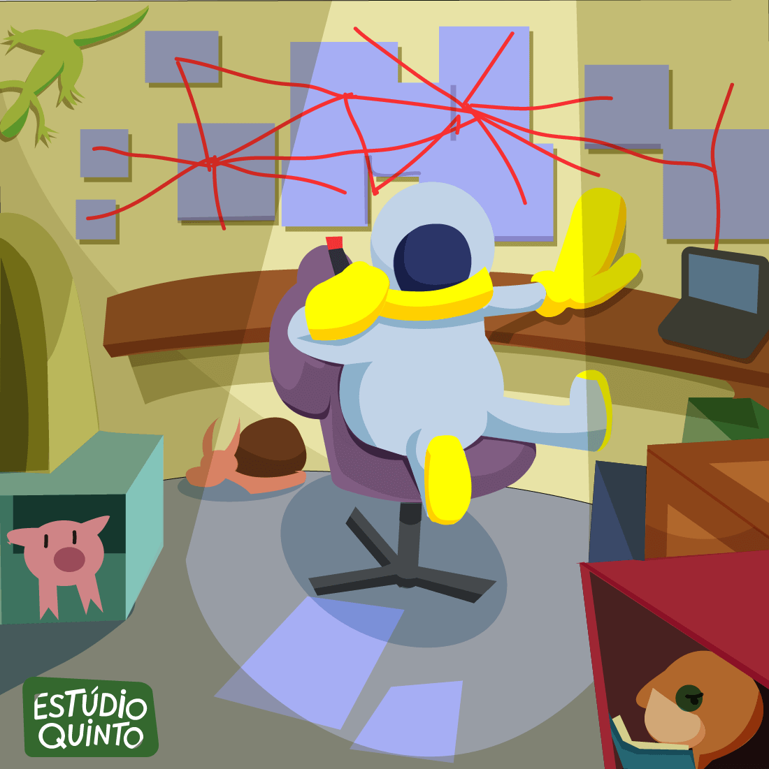 EstudioQuinto's tweet photo. Estudando o vírus que causou a destruição da terra. #diariodebordo #zoólogo #estudando #WNMM https://t.co/pPyjFNHbN6