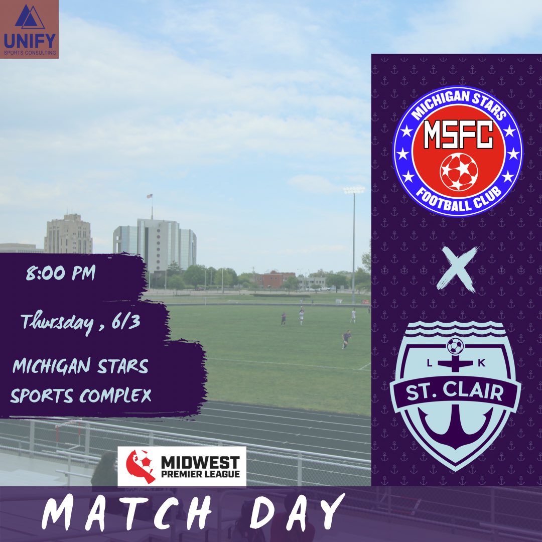 LK_StClair's tweet image. We are back! Tomorrow we face the @MichiganStarsFC U23’s in the @midwestpl #longlivethelake