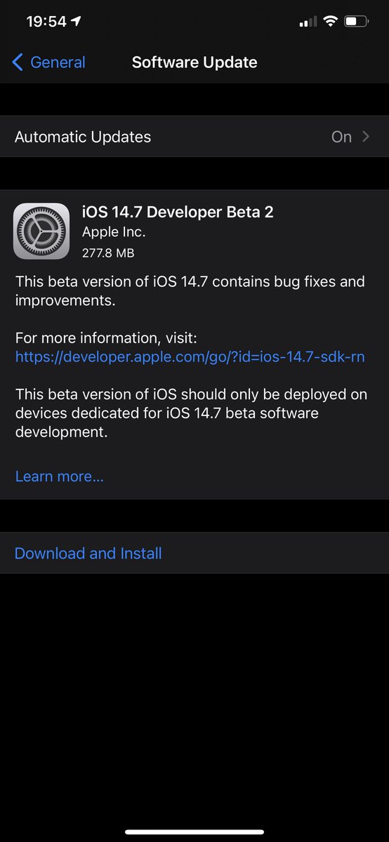 MaxdMerc's tweet image. iOS 14.7 Developer beta 2

#iOS147DevBeta2

#Apple #iPhone #iOS