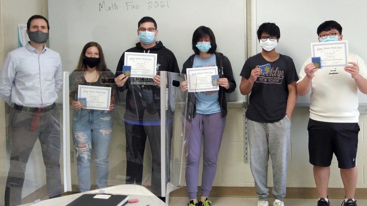 CommackSchools's tweet photo. #CommackHighSchool students brought home the gold, silver and bronze at the LI Math Fair - after writing and recording in-depth analyses of math topics #Math #MoreThanJustNumbers #LIMathFair #MrPope #CommackSchools https://t.co/mNNCDNQ3PR