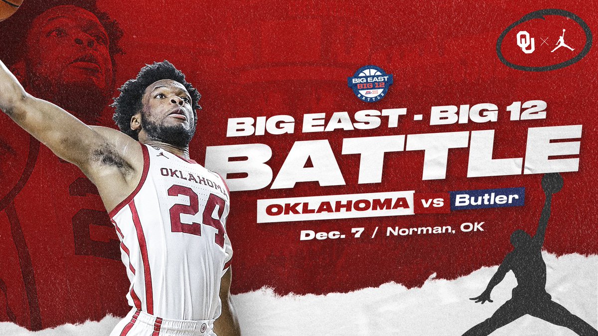 OU_MBBall's tweet photo. Big 12-Big East.

𝙊𝙠𝙡𝙖𝙝𝙤𝙢𝙖-𝘽𝙪𝙩𝙡𝙚𝙧.

🗓 Dec. 7, 2021
📍 Lloyd Noble Center

➡️ https://t.co/BNabVRj5rY #BoomerSooner https://t.co/tETMHsl5Wt