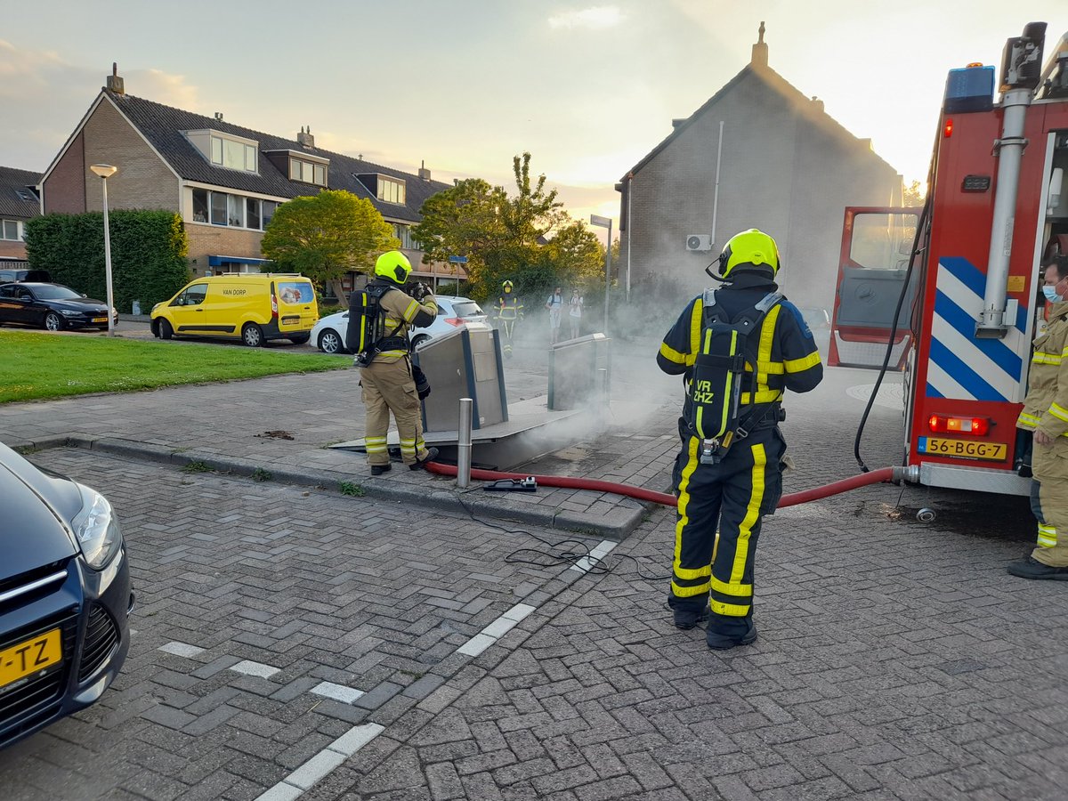 Melding brandweer Evertsenstraat