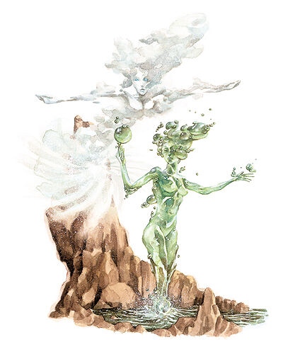 EncounterPod's tweet photo. #dnd #5e #4e #3e #2e #1e #dungeonsanddragons #dungeonsanddragons5e #dnd5e #wizardsofthecoast #cannotrecommend
Old school humanoid looking Water & Air Weirds!
There's something extra creepy about this depiction.... https://t.co/Fg5VRMP7I8