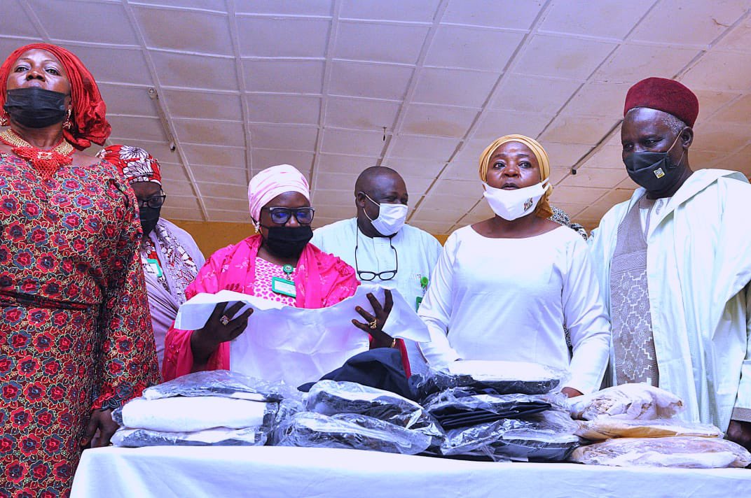 GovKaduna's tweet photo. KADUNA UPDATE: Deputy Governor @DrHadiza has flagged off the distribution of 120,000 pairs of free school uniforms for students in public secondary schools. This supports KDSG policy to deliver 12 years of free and compulsory education, till completion of SS3, for all children https://t.co/A8Yr0EyQ8J