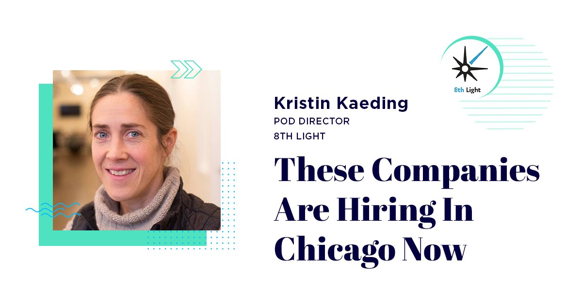 Pod Director Kristin Kaeding cites our company culture as one of the biggest reasons for her tenure here at 8th Light. Kaeding caught up with <a href="/BuiltInChicago/">Built In Chicago</a> to share more about why she enjoys working here, and what excites her about our team's future. hubs.la/H0PrHjY0
