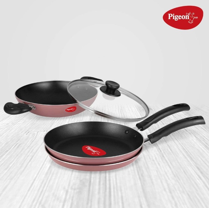 Deal_4_all's tweet photo. Pigeon by Stovekraft Basics Aluminium Non-stick Cookware Set, Set of 3 (With one lid), Pink

Order Now https://t.co/HJHBjhtKm9

Only 1148 https://t.co/SZMOQL6YuQ