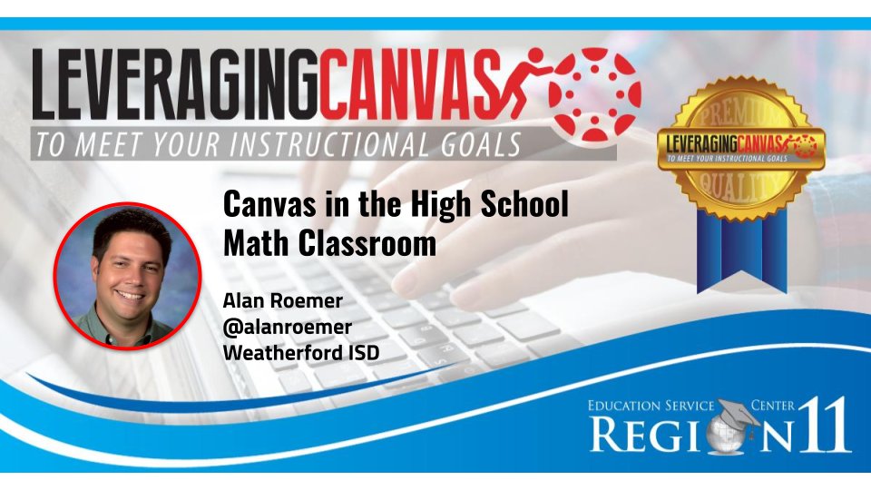 Canvas in the math classroom with <a href="/alanroemer/">Alan Roemer</a> Join the #LeveragingCanvas Conference: June 15, 9-12:30. Register at: bit.ly/lcc21reg <a href="/ESCRegion11/">ESC Region 11</a> <a href="/CanvasLMS/">Canvas LMS</a>