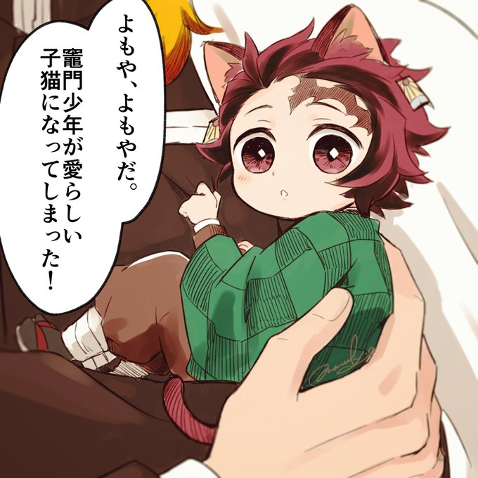 もった🍠さんがTwitterに投稿した竈門炭治郎(鬼滅の刃)のイラスト。