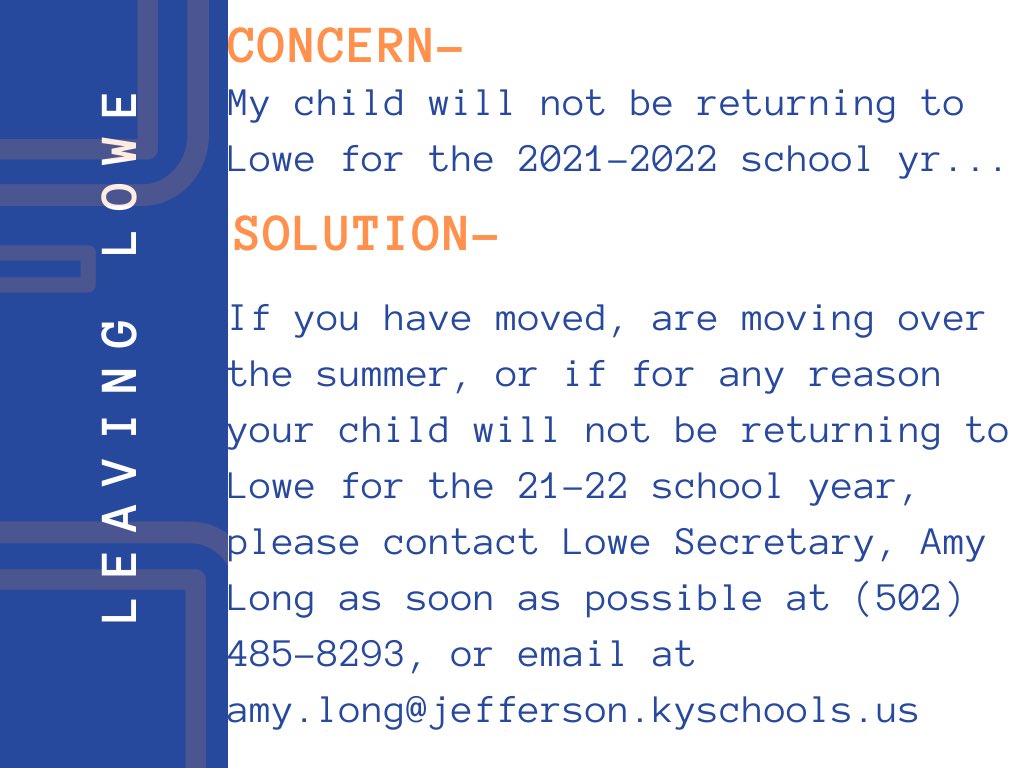 EOY Reminders for Leopard Nation!