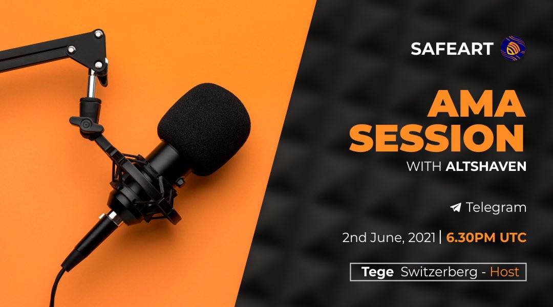 safeart_finance's tweet photo. On Going AMA SESSION 🚀🚀🚀 #Sat https://t.co/FZj5XsoUWO