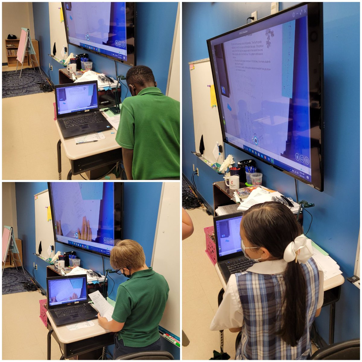 LittleLeaders4's tweet photo. Almost the last day...and STILL rocking our math thinking! #mathtalk #EWAincredible #buildingconcepts #5thgradeready #4thgraderocks https://t.co/3EyNrKVJrV