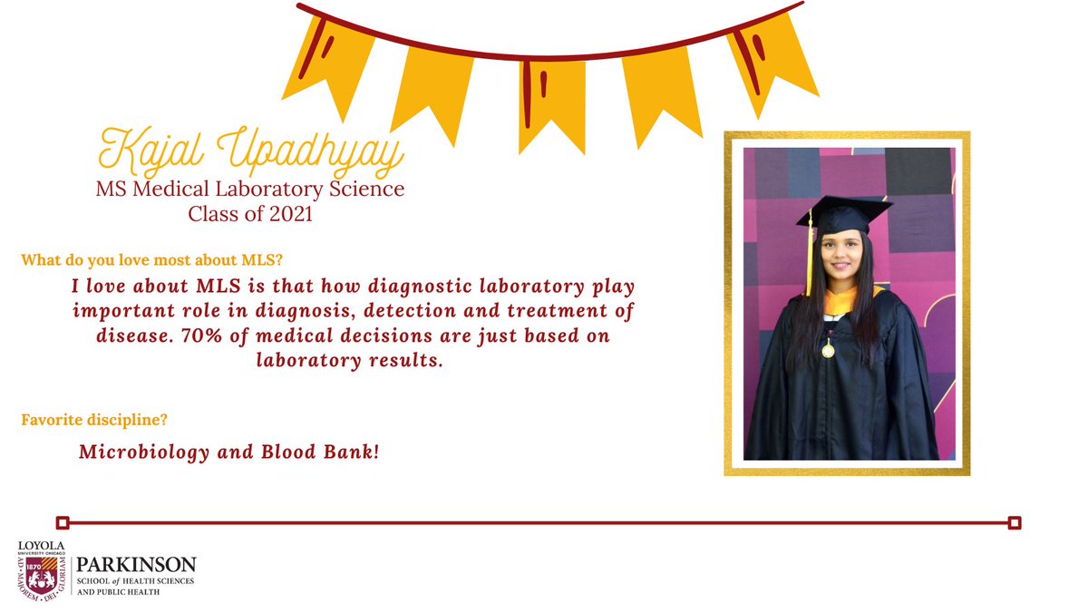Final part of our "Get to know our graduates" : <a href="/kajalupd/">kajal Upadhay, MLS(ASCP)CM</a> 

#Lab4life #WomenInSTEM #2021grad