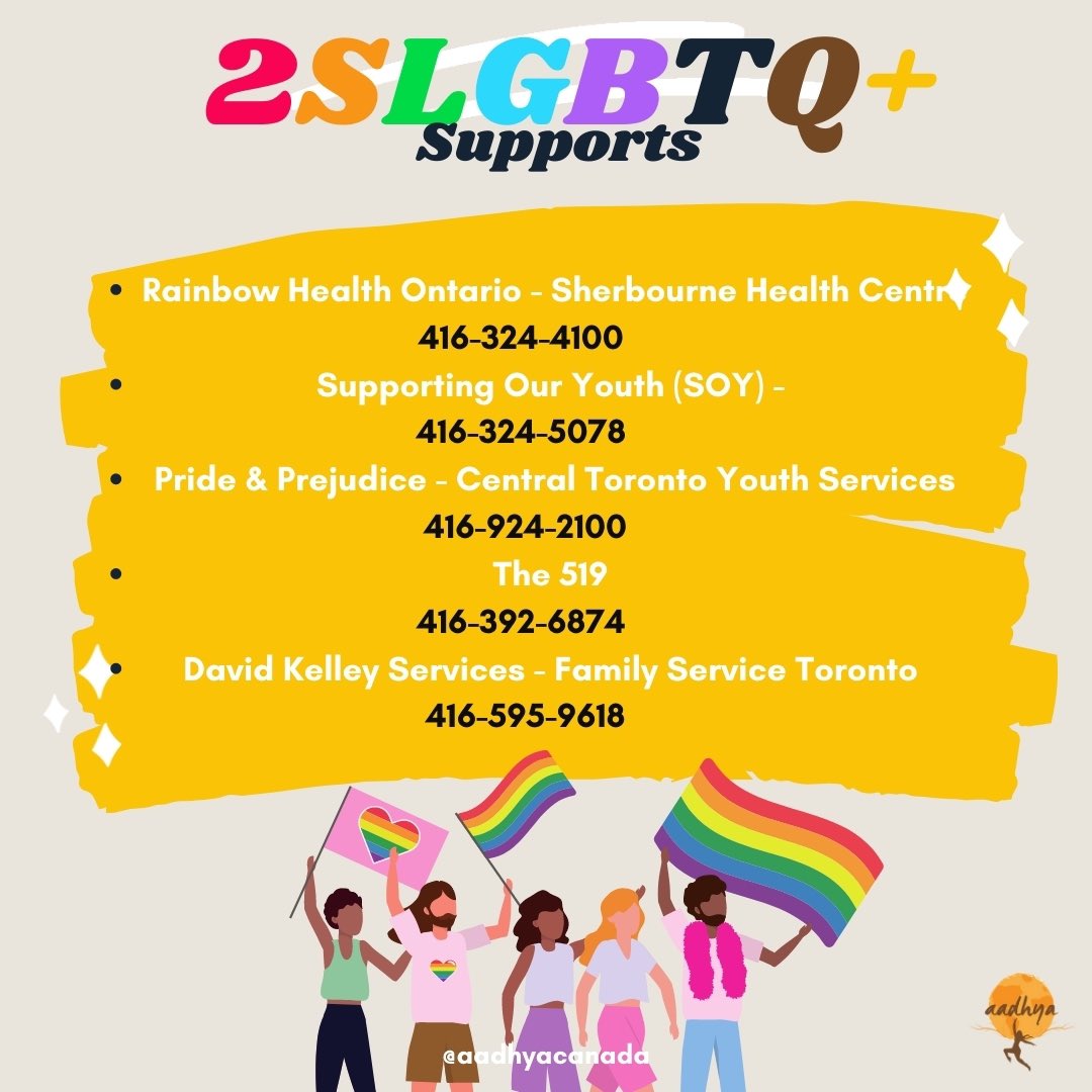 aadhyacanada's tweet photo. Canadians who identify in the 2SLGBTQ+ community report that they face higher risks for some mental health issues/problems due to the effects of discrimination and the social determinants of health. #pride https://t.co/HOBBUx9Aar