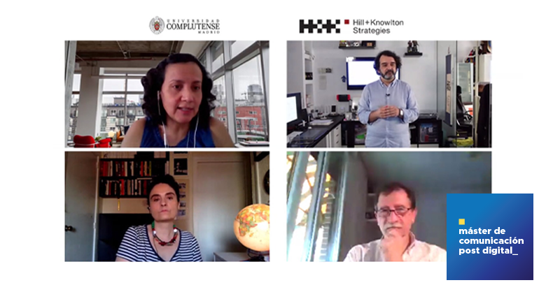 Gracias <a href="/UsuarioArraez/">David Arráez</a> <a href="/emandacen/">Elena Mandacen</a> y <a href="/JulioMiravalls/">Julio Miravalls</a> por compartir sus experiencias y darnos una visión del futuro de la comunicación e inspirarnos a todos los que nos apasiona hacerlo.

Gracias <a href="/unicomplutense/">Complutense</a> y <a href="/HK_Spain/">Hill & Knowlton Spain</a> por dar cierre a esta edición de máster de esta manera.