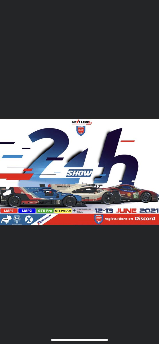 24h Le Mans 12/13 June !