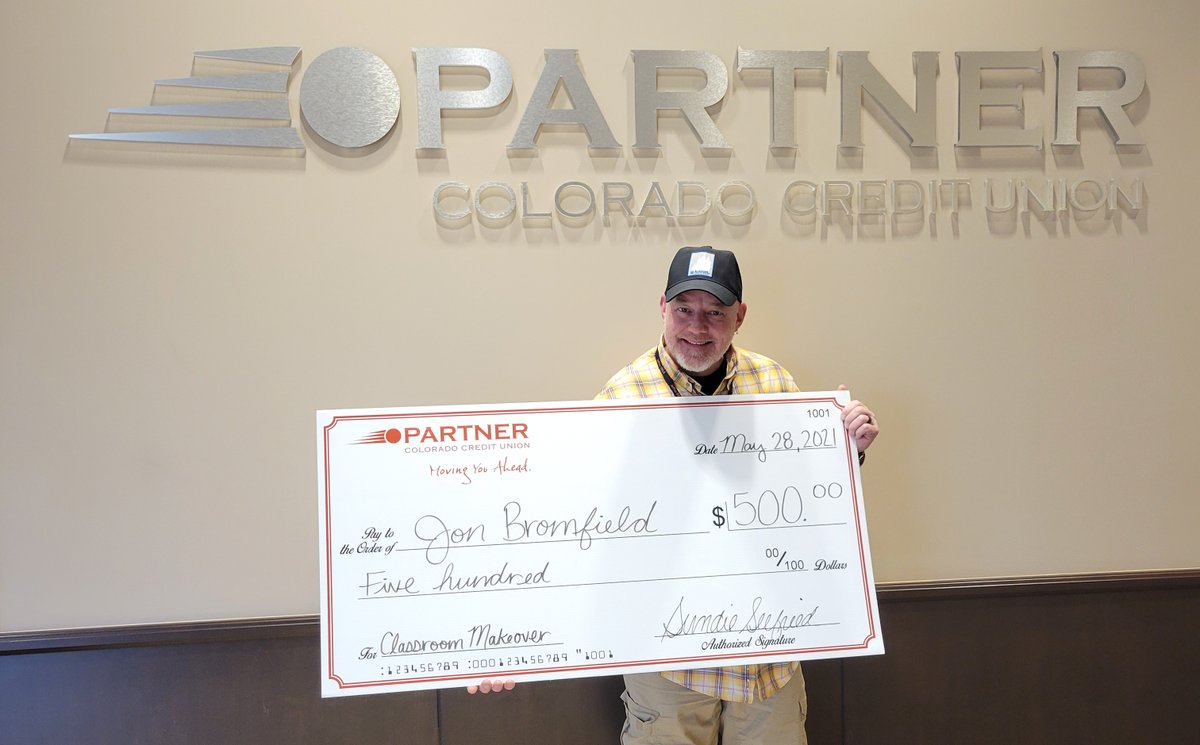 PartnerColorado's tweet photo. Congrats to Elizabeth, Jon and Bethanny for each winning a $500 Classroom Makeover! It’s #teachers like you who #makeabigdifference in our community. Thanks for all you do! #teachersrock #realheros #teachersmatter #credituniondifference https://t.co/Jw5ug3CXPE