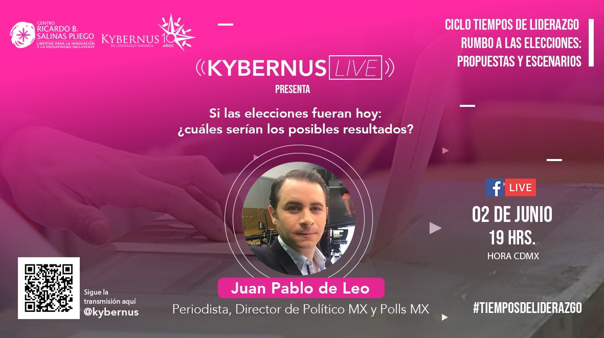 No se pueden perder esto y es HOY. <a href="/Kybernus/">Kybernus</a> invita a participar en el #KybernusLive en el que se hará un profundo análisis sobre los comicios electorales. Nadie sabe más de esto que <a href="/juanpadeleo/">Juan Pablo de Leo Spínola</a>. ¡No te lo pierdas!
⏰19:00 hrs.
🔴 Sigue la transmisión 
bit.ly/2R6svkk