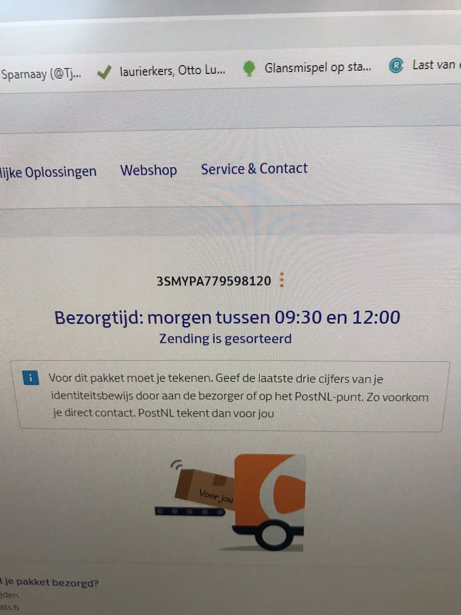 Zeer teleurgesteld <a href="/PostNL/">PostNL</a>  😢 Had ook nog bericht gehad dat het tot 22.00 uur bezorgd zou worden en nu pas weer morgen...