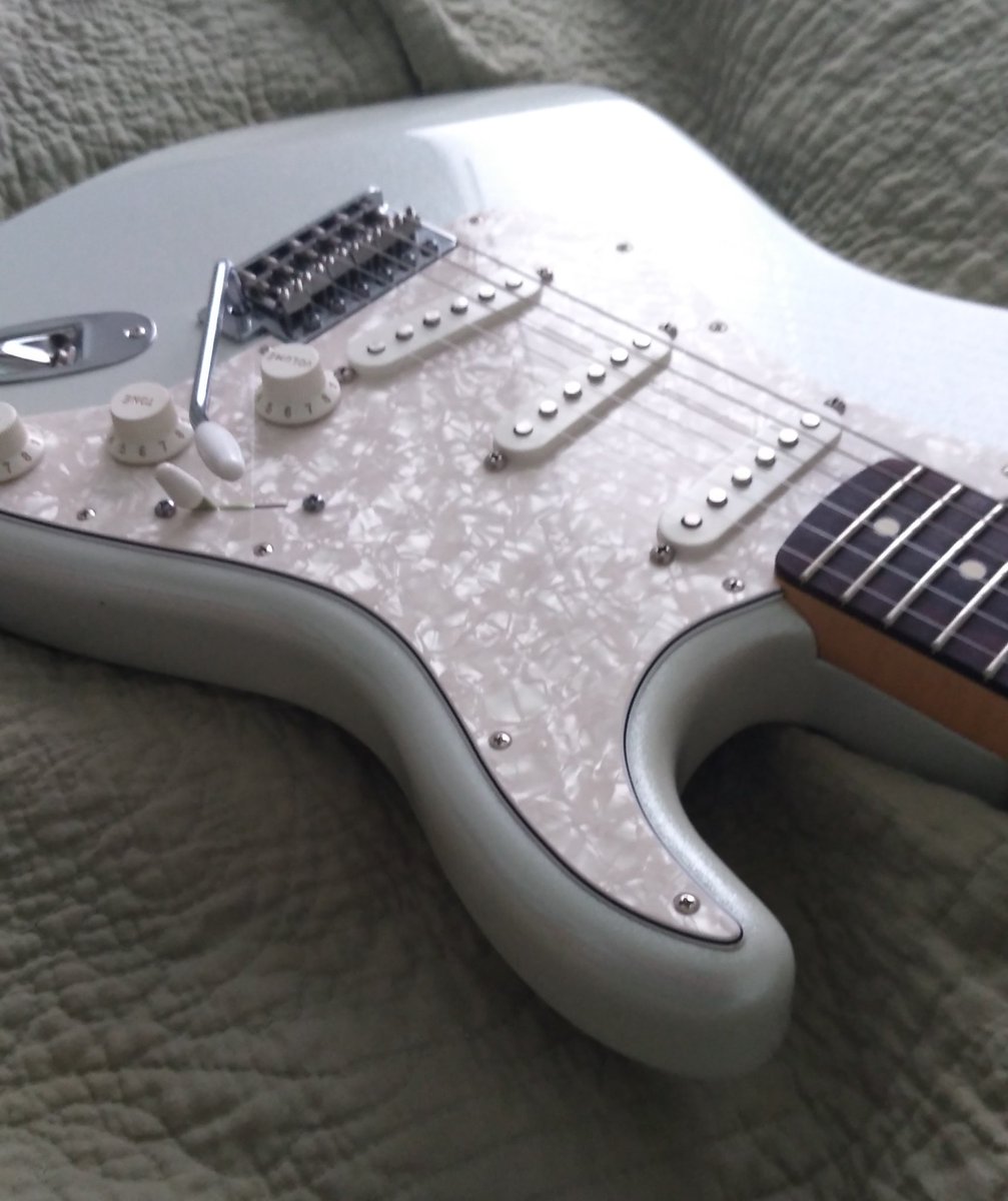 New Strat day (okay, it was a few days ago)! But, needed to set it up and get the action where I like before I got all proud of it.