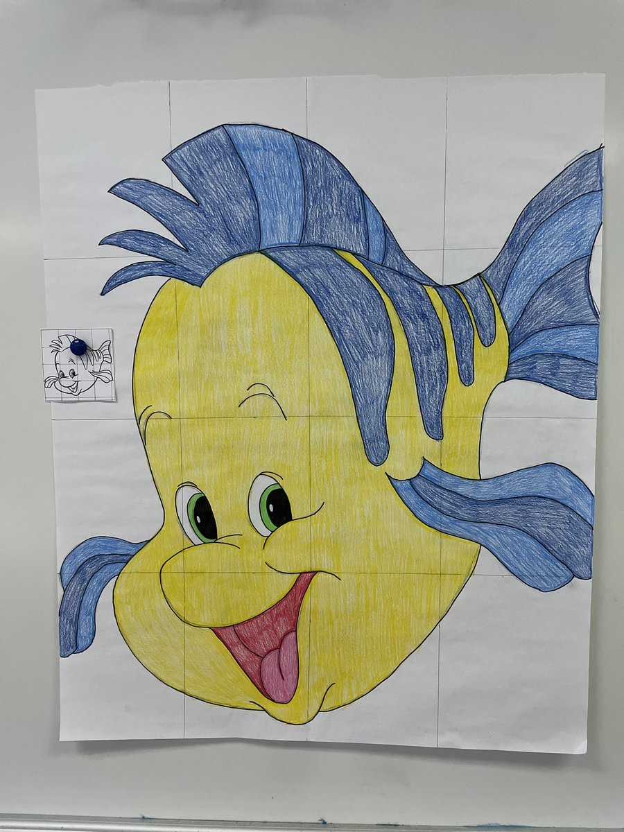 LacountMichaela's tweet image. My students are focusing on Scale Drawings and Dilations with a project based on an assignment I did in 5th grade, and I just had to participate!🧜🏻‍♀️🐠 #OneHARTBeat #iTeachSeventh