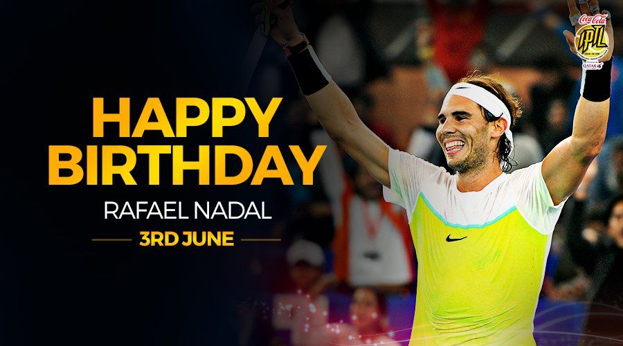 Happy 35th Birthday to Spanish Professional Tennis Player,
Mr Rafael Nadal Parera.        