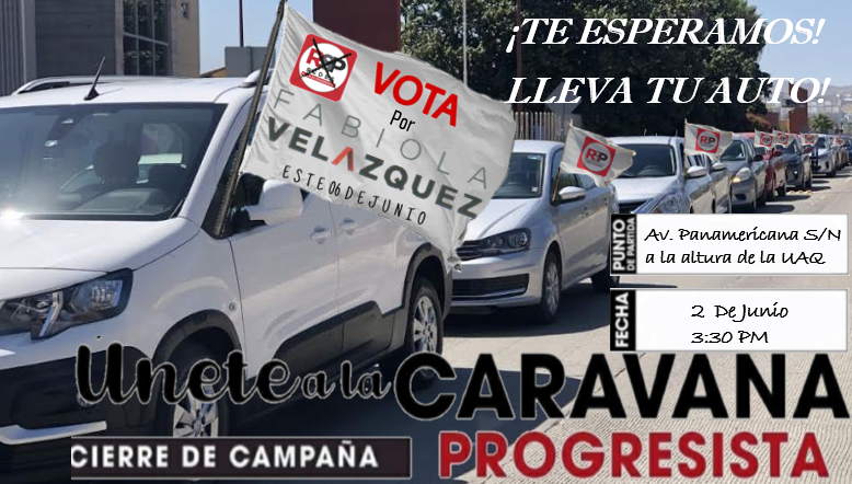 AlmaFabiolaVel2's tweet photo. Amigas y amigos los invito que sean parte de la caravana que se llevará acabo el día de hoy a las 3:30 pm. El punto de concentración será en la Av. Panamericana S/N a la altura de la UAQ. Recordemos que #VamosASanarAPedroEscobedo https://t.co/tckGN33EkX