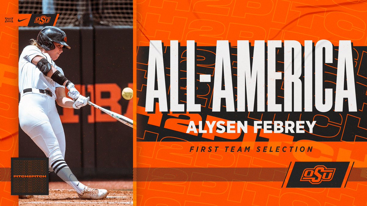 cowgirlsb's tweet photo. All-American status🤩

Congratulations to our first-teamer, @AlysenFebrey!

#Pitch2Pitch | #GoPokes https://t.co/fVctuuJce1