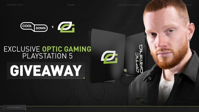 OpTic's tweet photo. 10 days left to enter our 1/1 OpTic PS5 Giveaway.

RT &amp; Enter here: https://t.co/w8pCSG6VmX https://t.co/gyWeTqdKC9