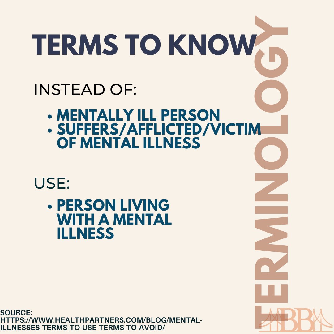 BridgeBeyondnat's tweet photo. bridgebeyondnational
When working with marginalized groups, such as people who experience homelessness, it is important to keep ourselves and the people around us up to date with the correct terminology.  #nonprofit #education #terminology #mentalillness https://t.co/Stx8iEXapJ